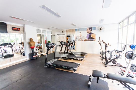 Área comum - Academia de apartamento à venda com 3 quartos, 110m² em Vila Guiomar, Santo André