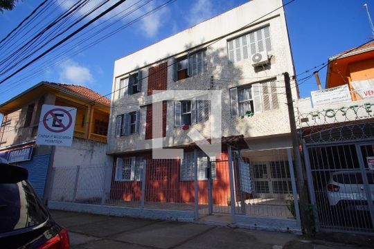 Fachada do Condomínio de apartamento para alugar com 1 quarto, 50m² em São Geraldo, Porto Alegre