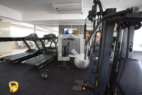 Área comum - academia de kitnet/studio para alugar com 1 quarto, 44m² em Bosque das Juritis, Ribeirão Preto