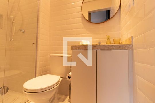Banheiro de kitnet/studio à venda com 1 quarto, 25m² em Santana, São Paulo