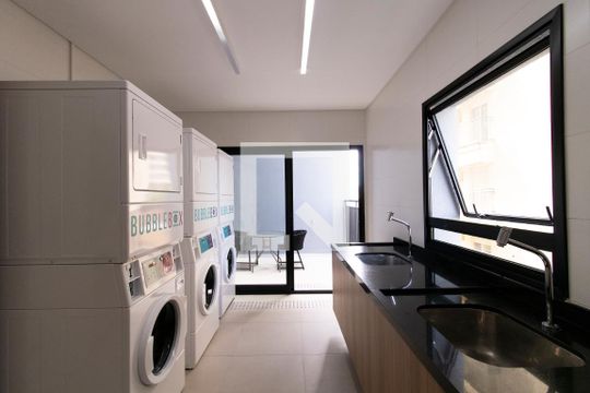 Área Comum - Lavanderia de kitnet/studio à venda com 1 quarto, 25m² em Santana, São Paulo