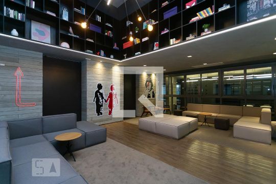 Salão de festas de kitnet/studio para alugar com 1 quarto, 19m² em Pinheiros, São Paulo
