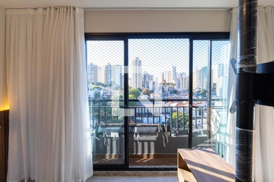 Janela da Sacada de apartamento à venda com 1 quarto, 26m² em Santana, São Paulo