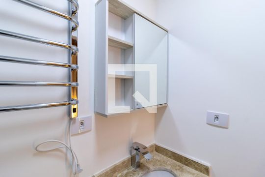 Banheiro da Suíte de apartamento à venda com 1 quarto, 26m² em Santana, São Paulo