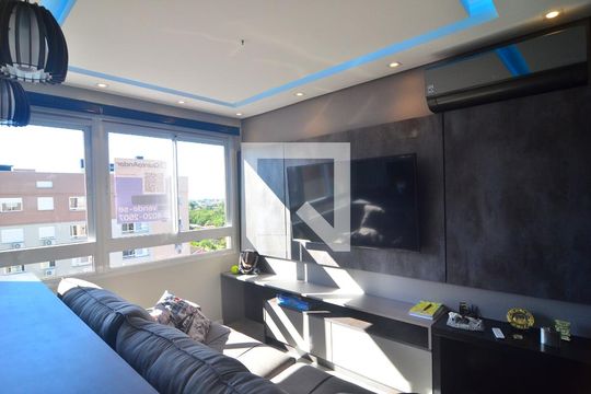 Sala de apartamento à venda com 2 quartos, 52m² em Fátima, Canoas