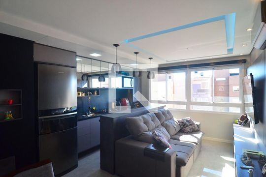 Sala de apartamento à venda com 2 quartos, 52m² em Fátima, Canoas