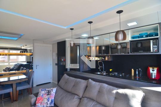 Sala de apartamento à venda com 2 quartos, 52m² em Fátima, Canoas