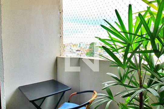 Varanda da Sala de apartamento para alugar com 3 quartos, 80m² em Vila Apiai, Santo André