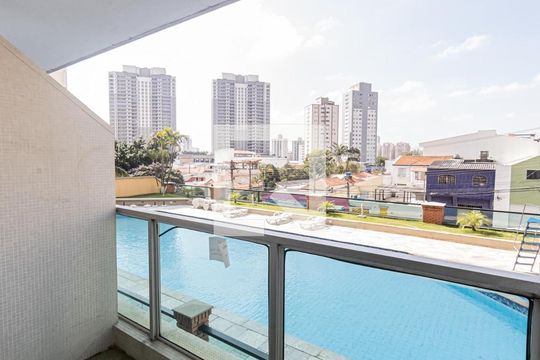 Varanda Sala de apartamento à venda com 3 quartos, 106m² em Chácara Califórnia, São Paulo