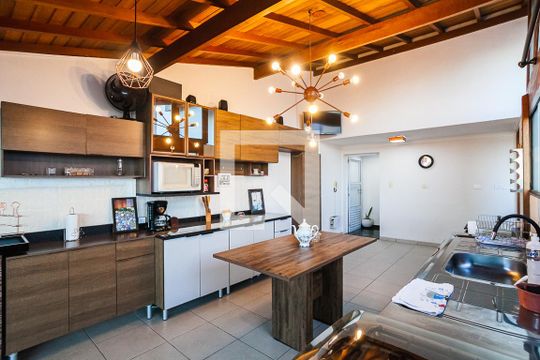 Cozinha de apartamento à venda com 2 quartos, 119m² em Campestre, Santo André