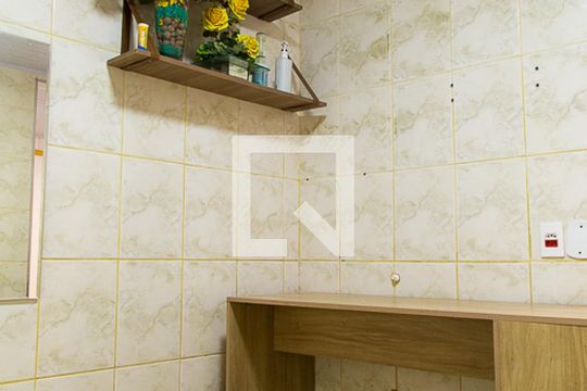 Cozinha de casa para alugar com 1 quarto, 35m² em Americanópolis, São Paulo