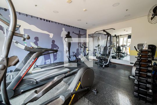 Área comum - Academia de apartamento à venda com 1 quarto, 44m² em Centro, Santo André