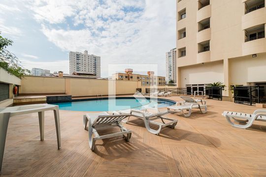 Área comum - Piscina de apartamento à venda com 1 quarto, 44m² em Centro, Santo André