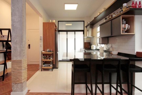 Cozinha de apartamento à venda com 2 quartos, 89m² em Santa Cecília, São Paulo