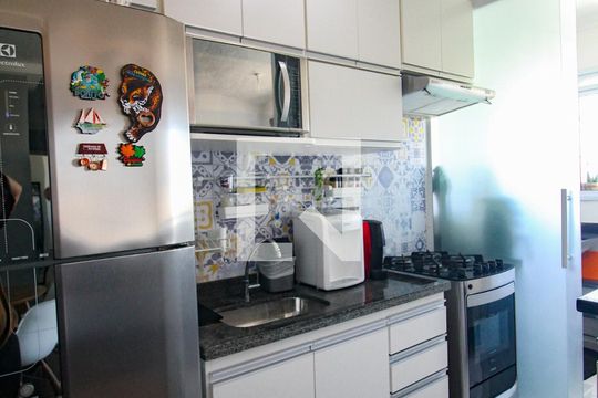 cozinha de apartamento à venda com 2 quartos, 47m² em Imirim, São Paulo
