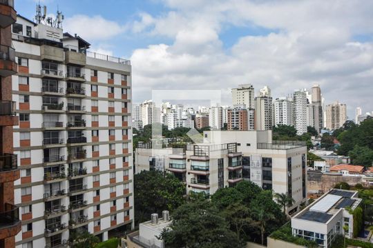 Vista  de apartamento à venda com 2 quartos, 80m² em Brooklin Paulista, São Paulo