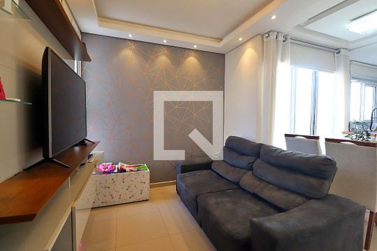 Sala de apartamento à venda com 2 quartos, 56m² em Parque das Nações, Santo André