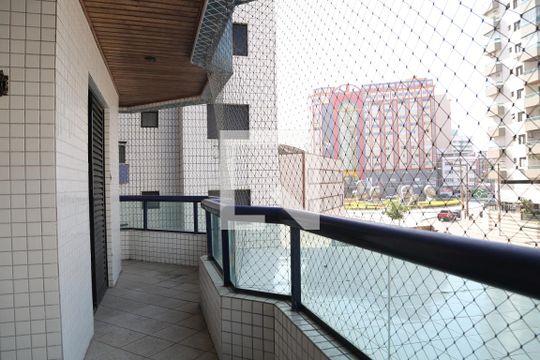 Varanda Sala de apartamento para alugar com 1 quarto, 65m² em Guilhermina, Praia Grande