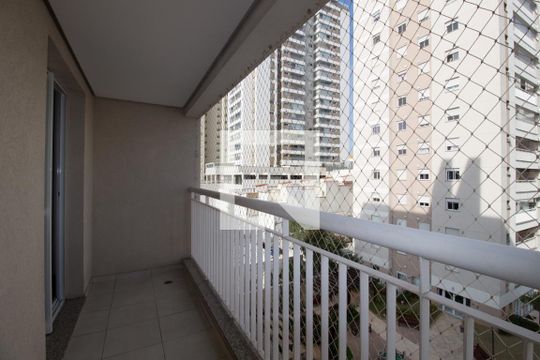 Varanda da Sala de apartamento para alugar com 2 quartos, 56m² em Chácara Seis de Outubro, São Paulo
