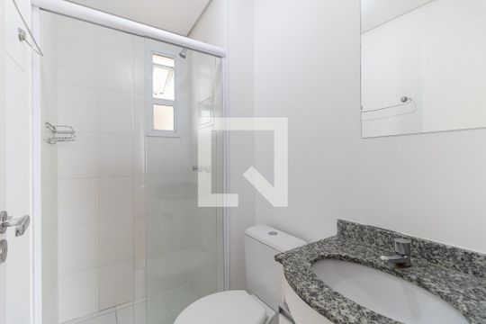 Banheiro da Suíte de apartamento à venda com 2 quartos, 56m² em Vila Caraguatá, São Paulo
