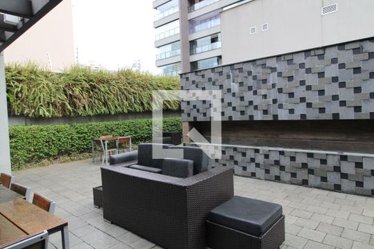 Área comum de kitnet/studio à venda com 1 quarto, 46m² em Campo Belo, São Paulo