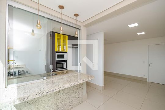 Varanda da Sala de apartamento para alugar com 1 quarto, 53m² em Vila Castela, Nova Lima