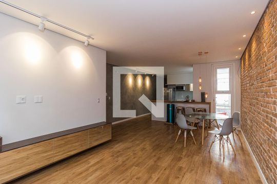 Sala/Cozinha de apartamento para alugar com 2 quartos, 75m² em Moinhos de Vento, Porto Alegre