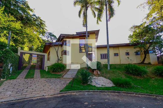 Fachada de casa para alugar com 5 quartos, 420m² em Jardim Botânico (sousas), Campinas