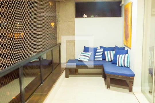 Varanda da Sala de apartamento para alugar com 3 quartos, 140m² em Barra da Tijuca, Rio de Janeiro