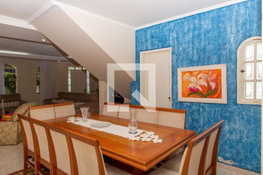 Sala de Jantar de casa à venda com 4 quartos, 300m² em Vila Nogueira, Diadema