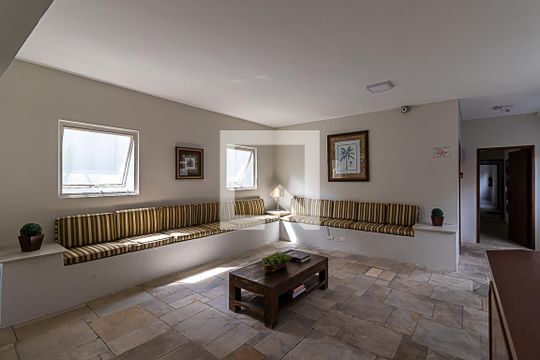 Área comum - Hall de entrada de apartamento à venda com 1 quarto, 50m² em Indianópolis, São Paulo