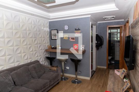 Sala de apartamento à venda com 2 quartos, 52m² em Campanário, Diadema