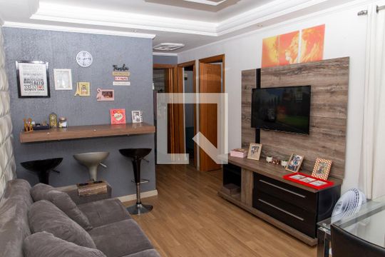 Sala de apartamento à venda com 2 quartos, 52m² em Campanário, Diadema