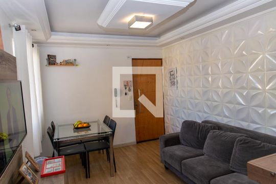 Sala de apartamento à venda com 2 quartos, 52m² em Campanário, Diadema