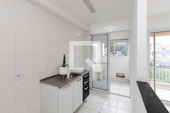 Cozinha de apartamento à venda com 2 quartos, 51m² em Jardim Casablanca, São Paulo