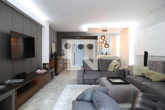 Sala de apartamento à venda com 4 quartos, 392m² em Recreio dos Bandeirantes, Rio de Janeiro