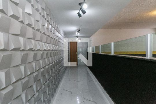 Hall de entrada de apartamento para alugar com 1 quarto, 42m² em Macuco, Santos
