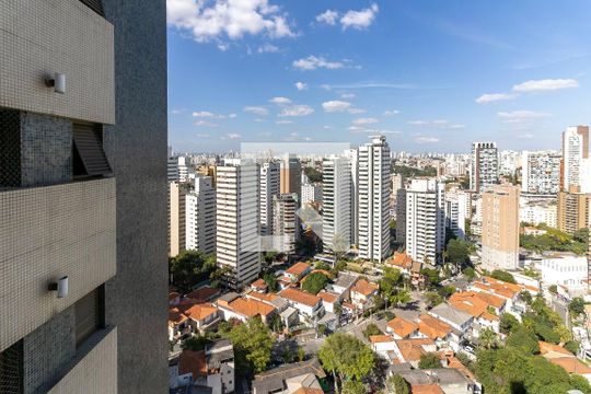 Vista do Banheiro da Suíte de apartamento para alugar com 3 quartos, 146m² em Aclimação, São Paulo