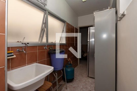 Área de Serviço de apartamento para alugar com 4 quartos, 120m² em Enseada, Guarujá