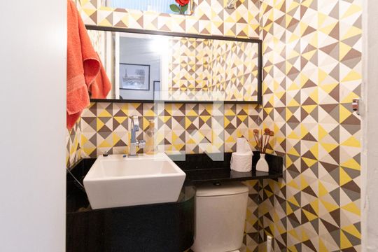 Lavabo de apartamento à venda com 3 quartos, 106m² em Vila São Francisco, São Paulo