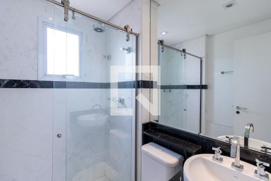 Banheiro da Suíte 1 de apartamento à venda com 4 quartos, 170m² em Santana, São Paulo