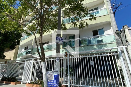 Entrada do prédio  de apartamento à venda com 2 quartos, 55m² em Recreio dos Bandeirantes, Rio de Janeiro