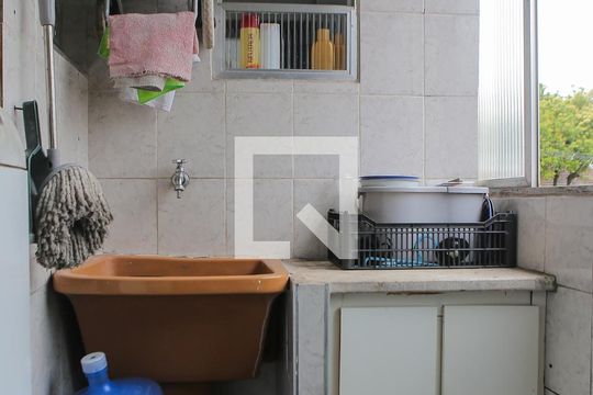 Lavanderia de apartamento para alugar com 2 quartos, 90m² em Campo Grande, Santos