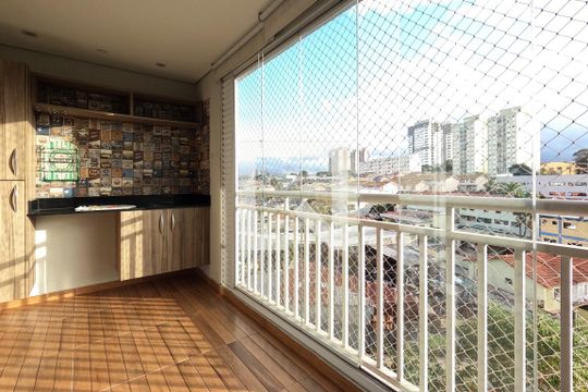 Varanda de apartamento à venda com 2 quartos, 62m² em Vila Leonor, Guarulhos