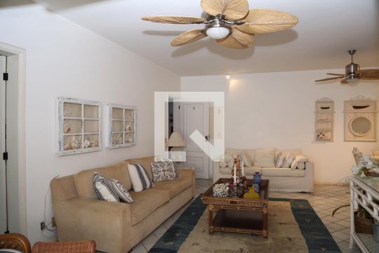 Sala de apartamento para alugar com 2 quartos, 120m² em Balneario Guarujá, Guarujá
