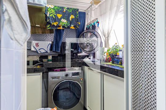 Área de Serviço de apartamento à venda com 3 quartos, 128m² em Centro, Santo André