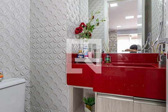 Lavabo de apartamento à venda com 3 quartos, 128m² em Centro, Santo André