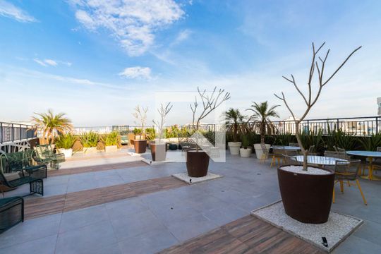 Área comum - Lounge cobertura de apartamento para alugar com 1 quarto, 33m² em Vila Mariana, São Paulo