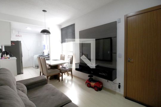 Sala de apartamento para alugar com 2 quartos, 50m² em Caguassu, Sorocaba