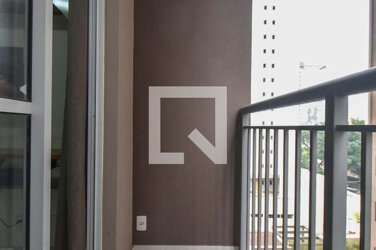 Varanda  de apartamento à venda com 1 quarto, 28m² em Jardim Caravelas, São Paulo
